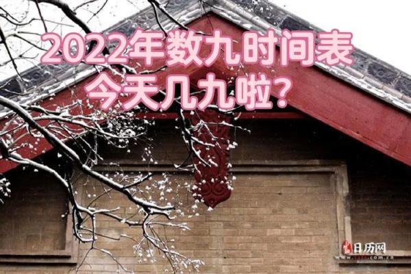 2022年数九时间表查询 2022年数九时间表查询